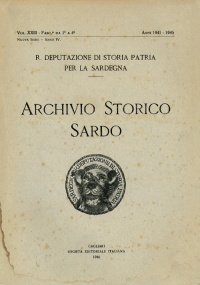 Archivio Storico Sardo - Volume n. XXIII - Regia Deputazione di Storia Patria per la Sardegna