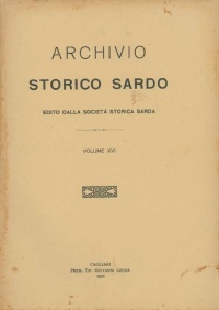 Archivio Storico Sardo - Volume n. XVI - Società Storica Sarda