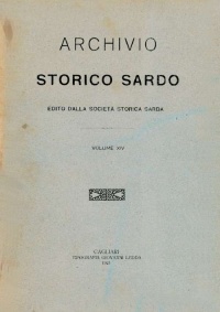 Archivio Storico Sardo - Volume n. XIV - Società Storica Sarda