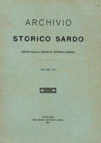 Archivio Storico Sardo - Volume n. XIII - Società Storica Sarda