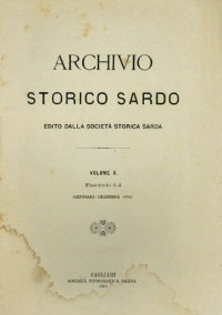 Archivio Storico Sardo - Volume n. X - Società Storica Sarda
