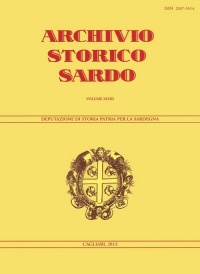 Archivio Storico Sardo - Volume n. XLVIII - Deputazione di Storia Patria per la Sardegna