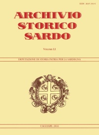 Archivio Storico Sardo - Volume n. LI - Deputazione di Storia Patria per la Sardegna	