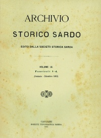 Archivio Storico Sardo - Volume n. IX Fasc. 1-4 - Società Storica Sarda