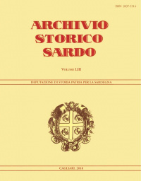 Archivio Storico Sardo - Volume n. LIII - Deputazione di Storia Patria per la Sardegna
