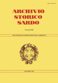 Archivio Storico Sardo - Volume n. LVII - Deputazione di Storia Patria per la Sardegna