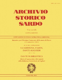 Archivio Storico Sardo LIX Supplemento